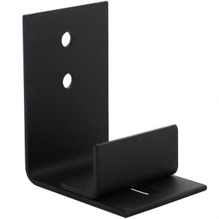Verstelbare mat zwarte deurgeleider voor onderzijde schuifdeur
