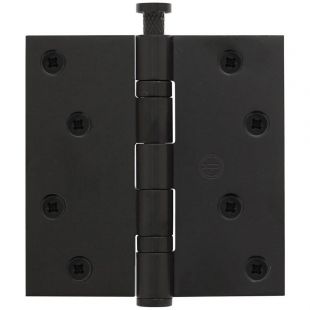 Intersteel kogellagerscharnier recht 89 x 89 x 2,5 mm mat zwart RVS