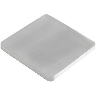 Vierkante plaat 50 x 50 mm, Plaatdikte 4 mm, RVS316