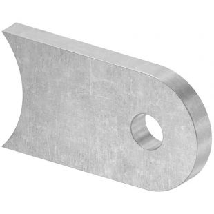 Laslip staal 50 x 30 x 6 mm voor buis 42,4 mm met rond gat