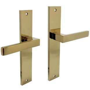 Intersteel Intersteel Deurkruk Hera op schild 245x45mm blind messing titaan PVD