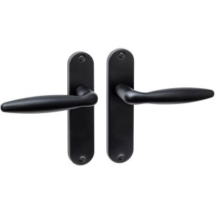 Intersteel Deurkruk Jupiter basic op schild ovaal 185x41mm rvs