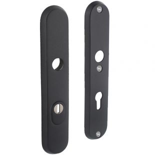 SKG3 Veiligheidsschilden Anti-Kerntrek, PC 55 mm, Mat Zwart RVS