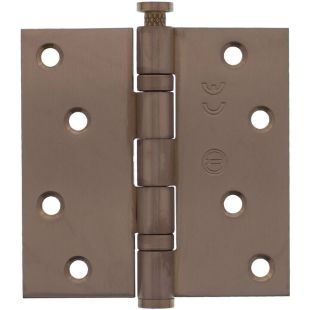 Intersteel Kogellagerscharnier 89x89x2,5mm recht tot 70 kilo rvs PVD brons
