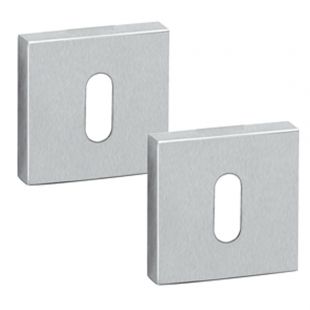 Sleutelgat plaatjes Vierkant 50 x 50 x 11 mm, RVS