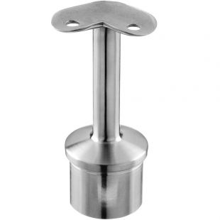 Railingsteun 48,3 x 2,0 mm, ligger 48,3 mm, 90 gr, RVS