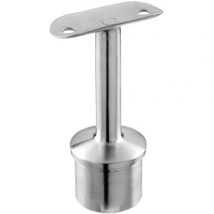 Railingsteun 48,3 x 2,6 mm, ligger 42,4 mm, RVS