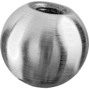 RVS kogel 15 mm met M5, Massief