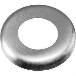 RVS rozet 85 x 12 mm met centraal gat 33,7 mm