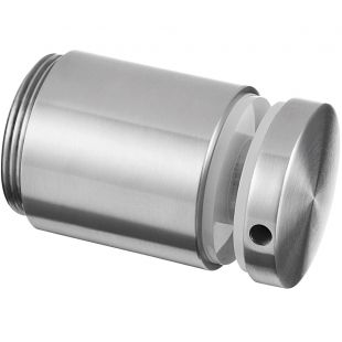 Glasadapter rond, verstelbaar, RVS