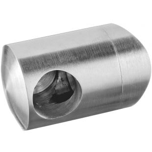 Dwarsstafhouder Buis 42,4 mm, Staf 12 mm, Links, RVS