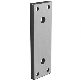 Ankerplaat rechthoek 180 x 60 x 10 mm MOD 3508 voor buisklem RVS