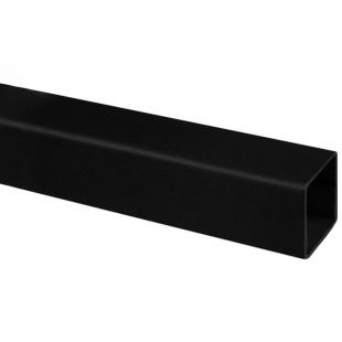 Zwarte Koker 40 x 40 x 2,0 mm, RAL 9005 fijnstructuur, MOD 4900, RVS304