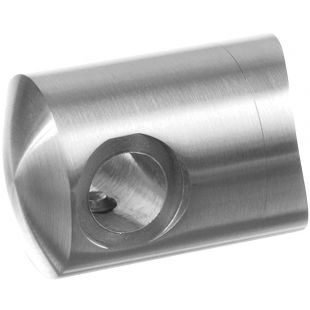 Dwarskabelhouder kabel 3,2 mm, Buis 42,4 mm, Links, RVS316