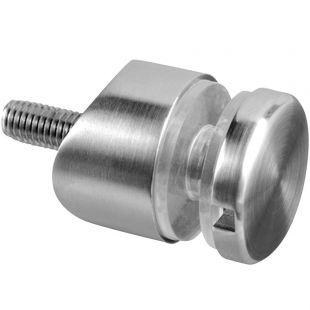 Glasadapter 30 mm, Buis 42,4 mm, Lengte 15 mm, RVS 