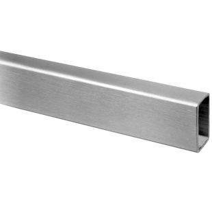 Koker 20 x 10 x 1,0 mm, 5000 mm, RVS304, K320 geslepen