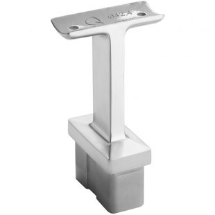 Railingsteun 60 x 30 x 2,6 mm voor ligger 42,4 mm RVS316