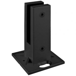 Vloerglasklem, Model 62, Mat Zwart