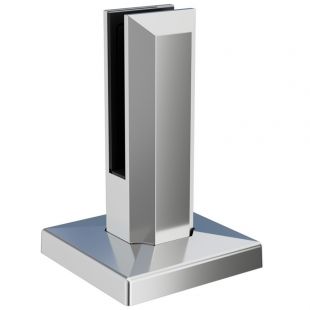 Vloerglasklem MOD 6259 voor glas 12 - 13,52 mm RVS316 Hoogglans