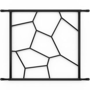 SecuBar Siertralies Deco 1 zwart op de dag 540x525mm