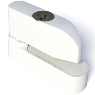 SecuMax Raamgrendel met slot wit