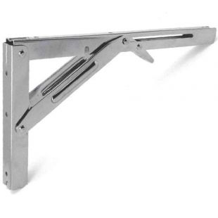 Tafelblad steun inklapbaar 305 x 165 mm RVS