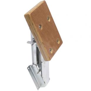 Buitenboordmotorsteun met houten plaat RVS