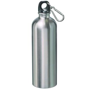 RVS drinkfles met karabijnhaak 0,75l