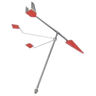 Windwijzer met reflectoren 400 mm RVS