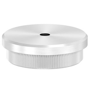 Eindkap 42,4 x 2,0 mm met drainagegat, RVS
