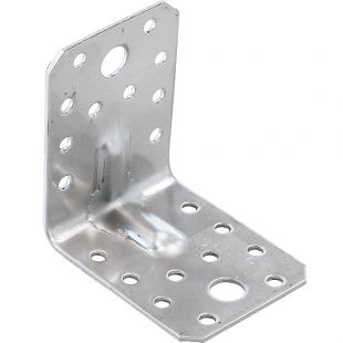 Hoekanker met ril 70 x 70 x 55 mm, RVS