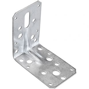 Hoekanker met ril 90 x 90 x 60 mm, RVS