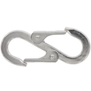 Karabijnhaak kettinghaak dubbel RVS