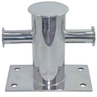 Bolder zwaar model 180 mm met tegenplaat 200 x 110 mm RVS316