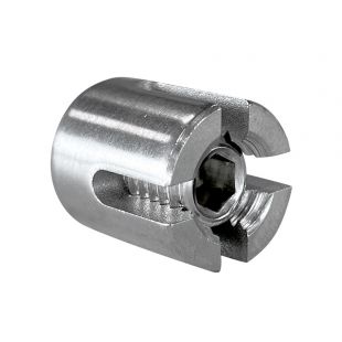 Kruisklem 3,0mm met schroefgat M8 RVS316