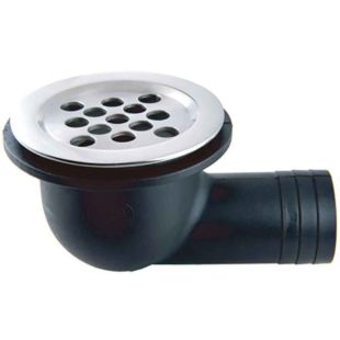 Dekafvoer met slangaansluiting 38 mm RVS316 / nylon