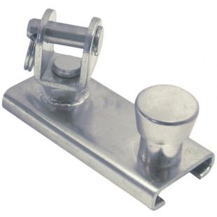 Sprenger genuaslede met draaibare gaffel voor genuarail 25x4mm RVS316