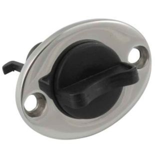 Lensplug ovaal 51x38mm RVS316