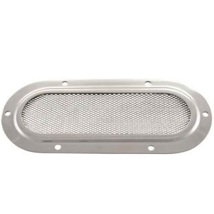 Ventilatiegaas ovaal 180 x 80 mm RVS316