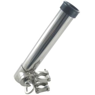 Hengelhouder verstelbaar voor railing montage 30mm RVS316