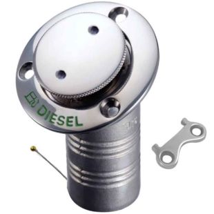 Dekvuldop afvalwater 30 graden pop-up 1 1/2" met slot RVS316