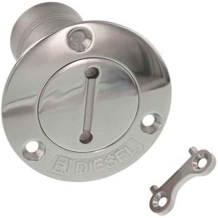 Dekvuldop met slot RVS316