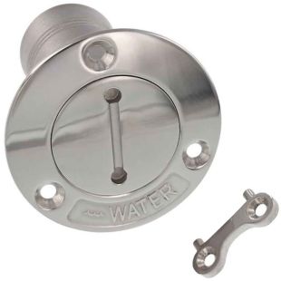 Dekvuldop water met slot RVS316