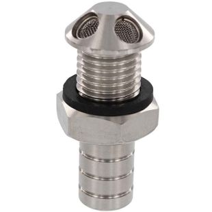 Tank ontluchter vlak voor slang 19 mm RVS316