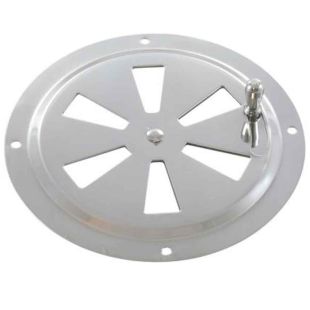 Ventilatierooster afsluitbaar rond RVS316