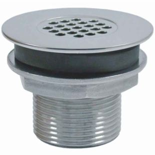 Dekafvoer met schroefdraad RVS316