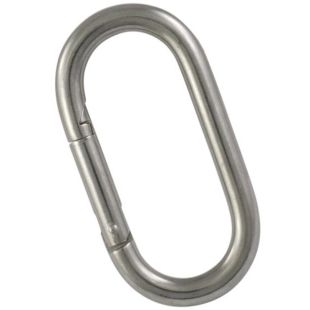 Karabijnhaak ovaal RVS316