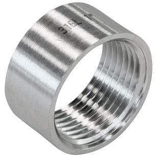 RVS316 Halve Sok 1", Draadfitting