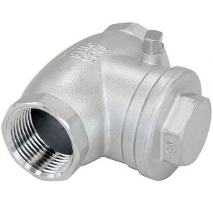 Terugslagklep 1/2", Draadfitting, RVS316