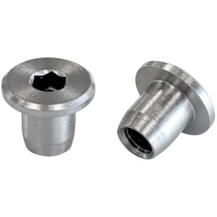 Hulsmoer met vlakke kop en binnenzeskant art. 9262 RVS (A1)